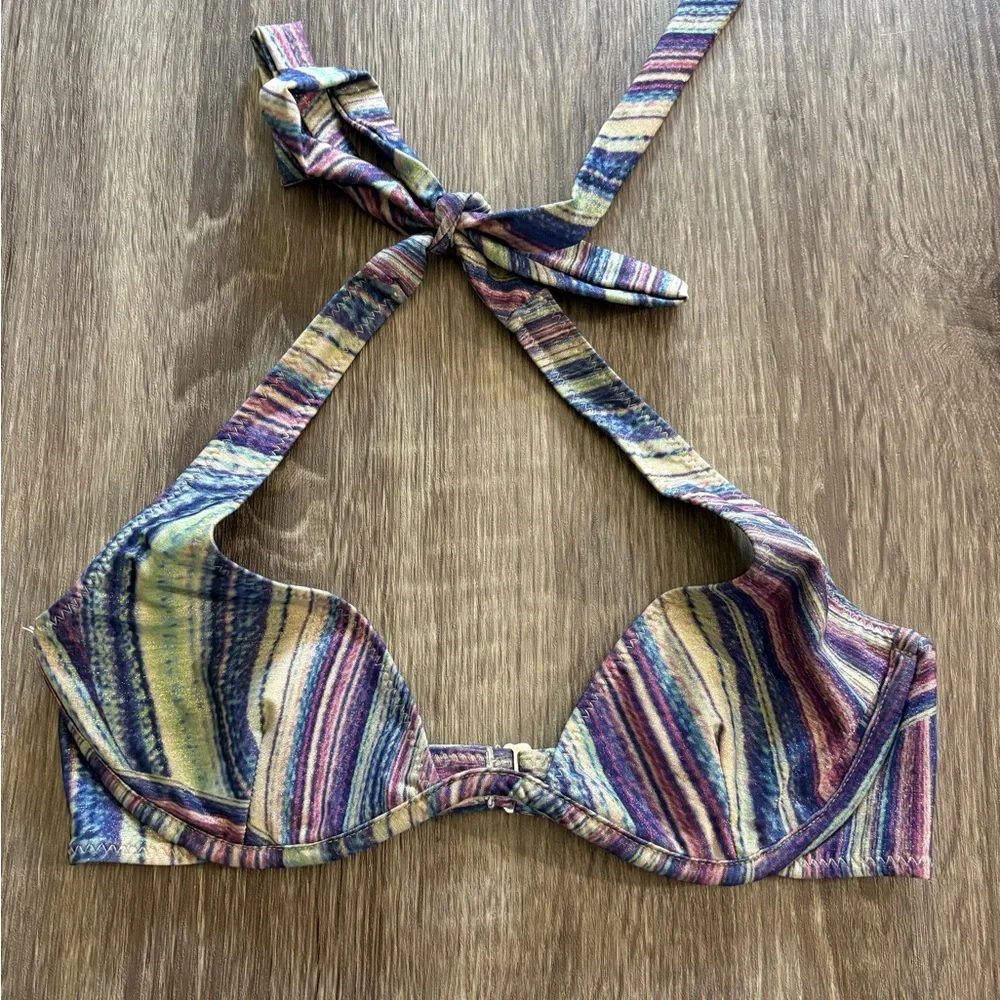 NEW! Frankie’s Bikinis Stardust halter bikini top